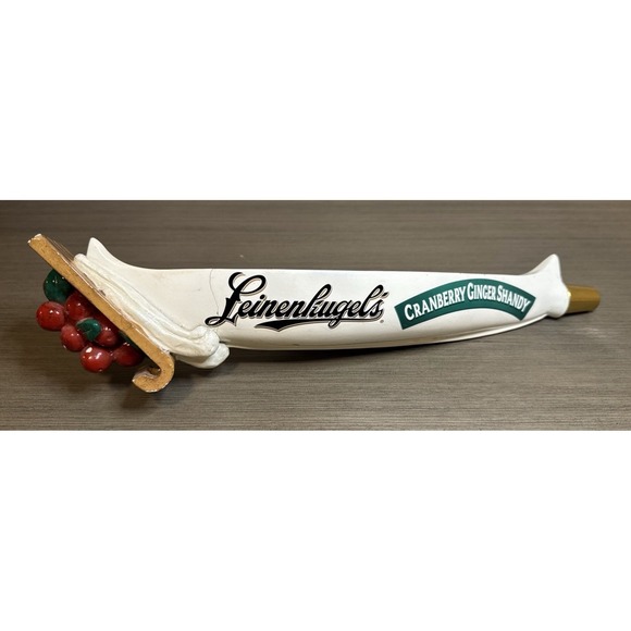 Leinenkugel Other - Leinenkugel's Cranberry Ginger Shandy Beer Tap Handle Christmas Canoe Sled 14"
